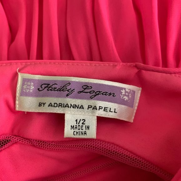 Vintage Hot Pink Party Dress #4966 - Picture 5 of 6